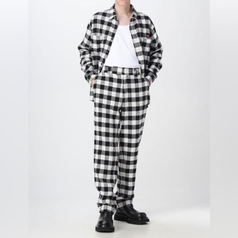 Opening Ceremony X Dickies Checkered Tweed Jacket & Pants Full Set 💯 Authentic.